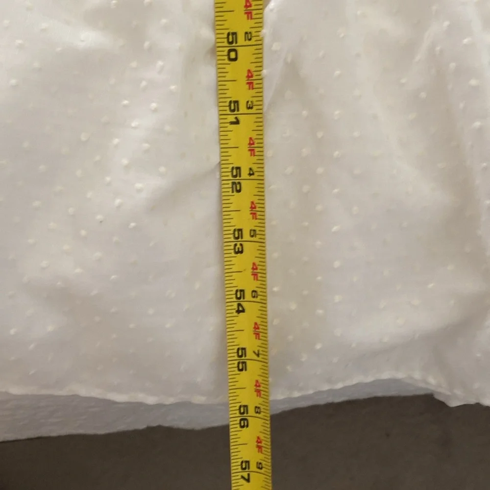 Vintage 1970’s prairie style full length dress with dimensional polka dots - Picture 14 of 14